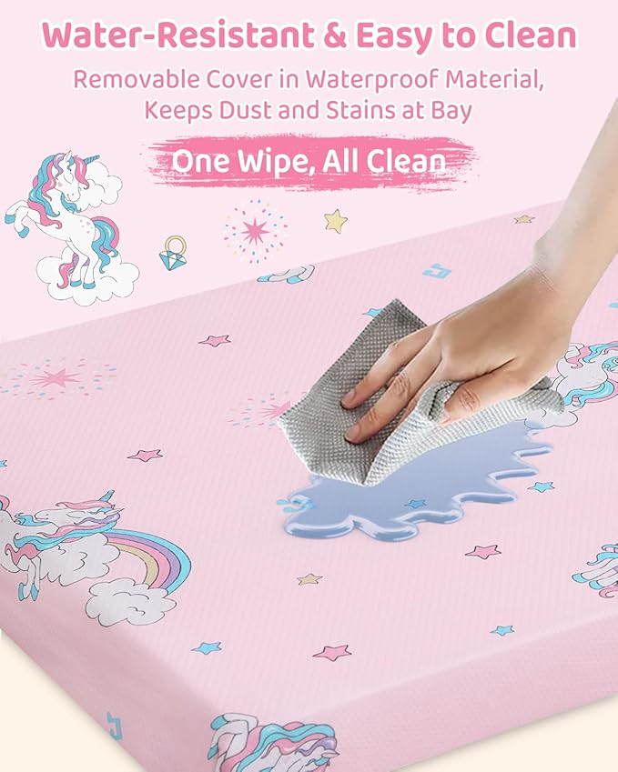 Pack and Play Mattress - 38" x 26" Soft Mini Pad Breathable Portable Mattres Waterproof & Washable Perfectly fits Pack n Play