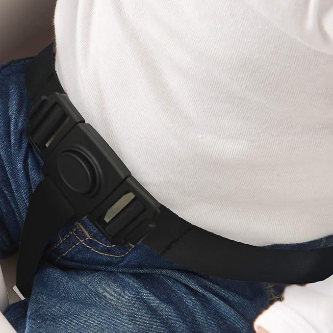 ZARPMA High Chair Straps, 3 Point Harness Straps Belt for Child Kid Chair Strap for IKEA Antilop High Chair (Black)