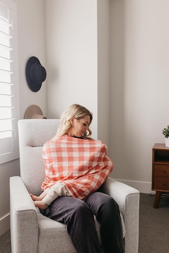 Baby Car Seat Cover Canopy and Nursing Cover Multi-Use Stretchy 5 in 1 Gift Ralphie by Copper Pearl