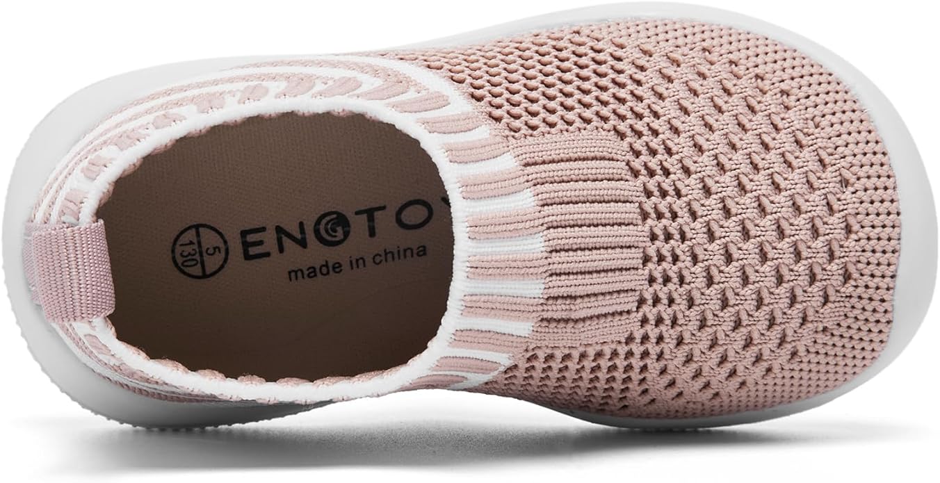 Engtoy Baby Shoes & Socks - Non-Slip Breathable Slippers with Soft Rubber Sole - Baby Boys & Girls Slip On Sneakers