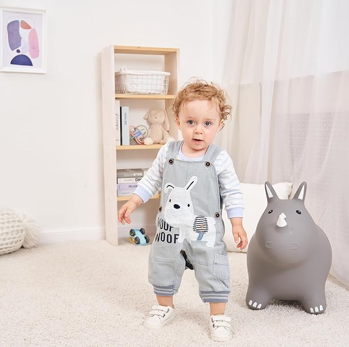 Cute Baby Boy Clothes Suit Toddler Boys' Striped long Sleeve T-Shirt+Denim Overalls Jumpsuit Pants Outfits Sets