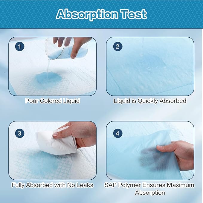 20 Pack Extra Large Baby Disposable Underpads 32”x35”,Disposable Changing Pads,Leak-Proof Breathable,Ultra Absorbent Underpads for Adults and Children
