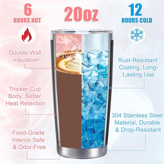 Pregnancy Gifts for New Parents 20 Oz Mom and Dad Tumbler Set for First Time Moms Dads Expecting Parents to Be Mother's Day Father's Day Baby Shower Gender Reveal Presents Xmas Gifts(Rose Gold&Black)