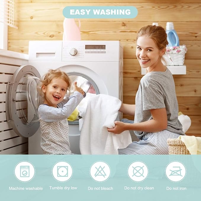 HIPHOP PANDA Hooded Towel - Rayon Made from Bamboo, Bath Towel with Bear Ears for Newborn, Babie, Toddler, Infant - Absorbent Large Baby Towel - Unicorn, 37.5 x 37.5 Inch