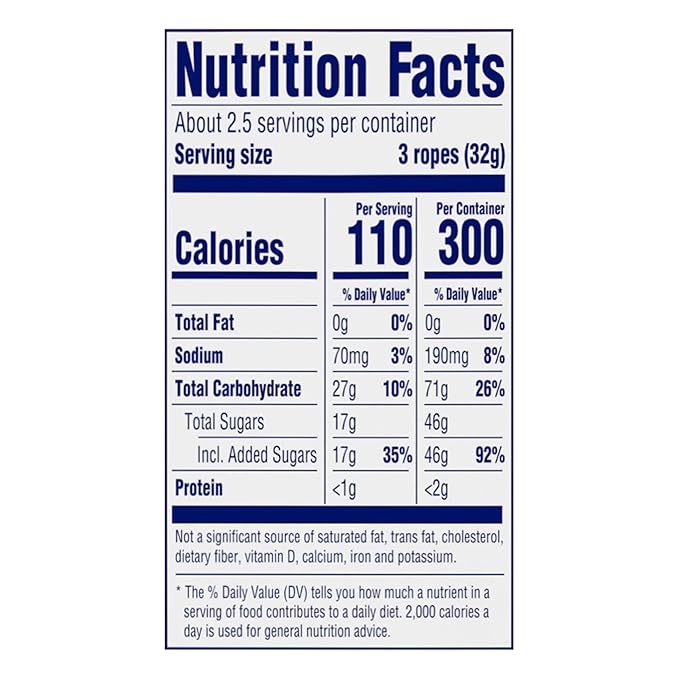 SweeTARTS Ropes, Cherry Punch Candy, 3 Ounce Pouch (Pack of 12)