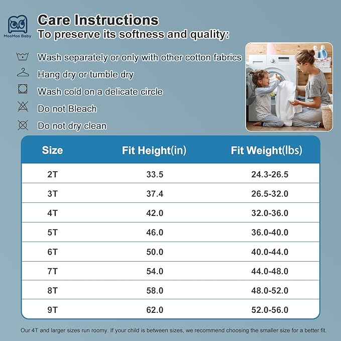 MooMoo Baby Potty Training Underwear 10 Packs Absorbent Toddler Training Pants for Boys and Girls Cotton Pee Pants 2T-9T