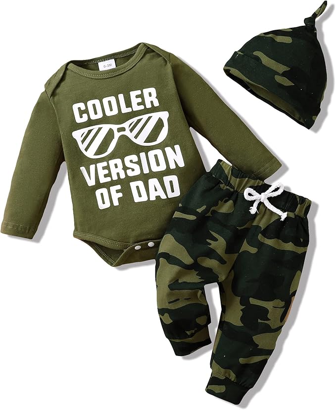 NZRVAWS Newborn Baby Boy Clothes Outfits Letter Prined Romper Pants Set Infant Baby Boy Clothing 0 3 6 9 12 18 Months