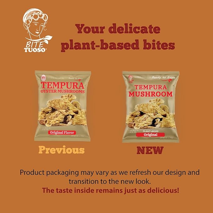BITETUOSO Crunchy Oyster Mushroom Chips, On the Go, Savory Plant Based Snack, Original Flavor, 1.41 oz (Pack of 6), Dairy Free, Vegan, Crispy Gourmet Snack.