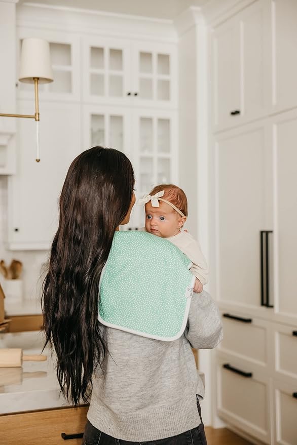 Copper Pearl Baby Burp Cloth Large 21''x10'' Size Premium Absorbent Triple Layer 3-Pack Gift Set Cindy