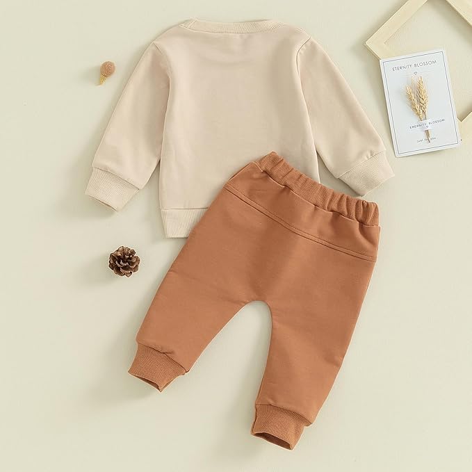 CIYCUIT Toddler Baby Boy Clothes Long Sleeve Sweatshirt Pants Set Fall Winter Outfits