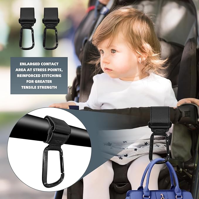 4 Pack UTV Hook for Hanging Headsets, Helmet and Goggles, Multipurpose Carabiners Clip Adjustable Hanger Hook for Electric Scooters Bicycle Stroller SXS Accessory