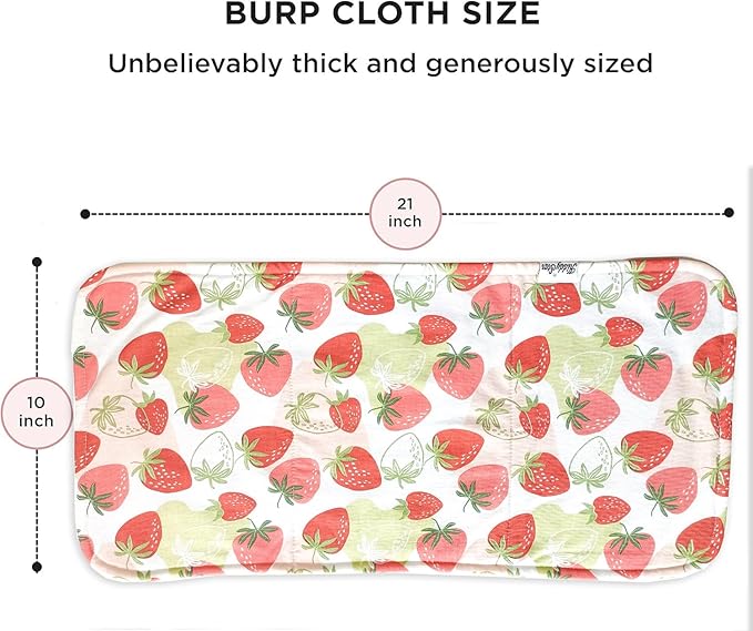 Premium 5-Pack Large Organic Cotton Burp Cloths โ 3 Layers, Ultra Soft & Absorbent Burping Towel, Shoulder Towel & Hand Towel