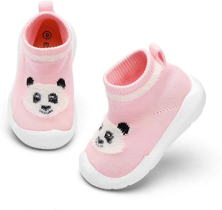 Engtoy Baby Shoes & Socks - Non-Slip Breathable Slippers with Soft Rubber Sole - Baby Boys & Girls Slip On Sneakers