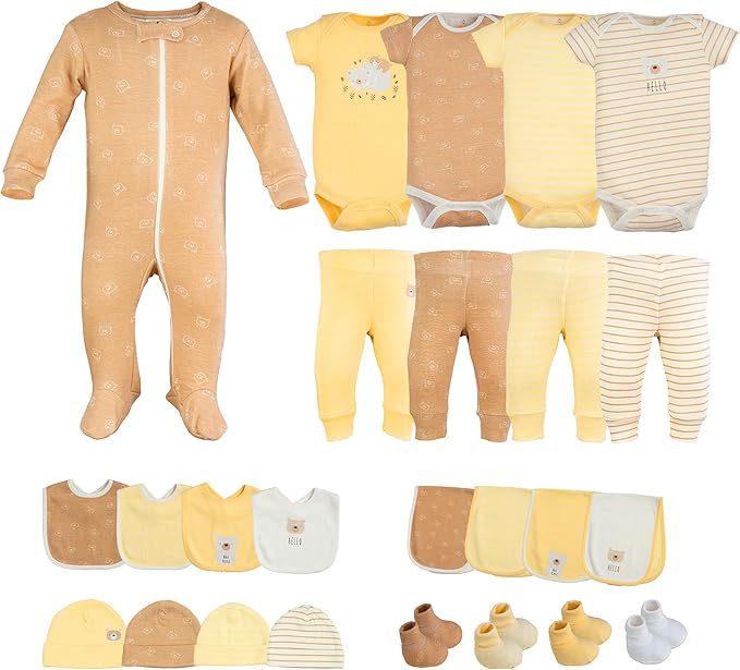 Baby Girl Clothes – 100% Cotton, Soft & Breathable Newborn Essentials and Gifts, Fits 3 to 6 Months