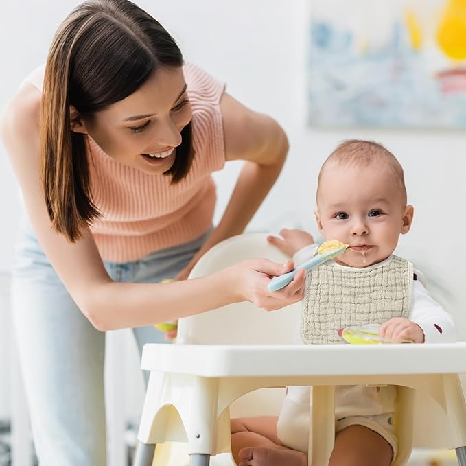 Tallew 8 Pack Baby Burp Cloth Sets with Muslin Burps and Bibs Washable Reusable Waterproof Soft Rags for Unisex Newborn Toddler Baby Boys and Girls Drooling Teething, 20 x 10 Inch(Dark Pink)