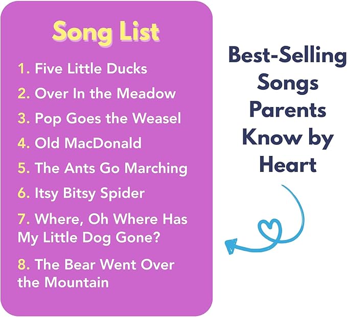 Animal Songs, Press and Play Song Book Nursery Rhymes, Button and Sound Module, Classic Nursery Rhymes and Animal Music