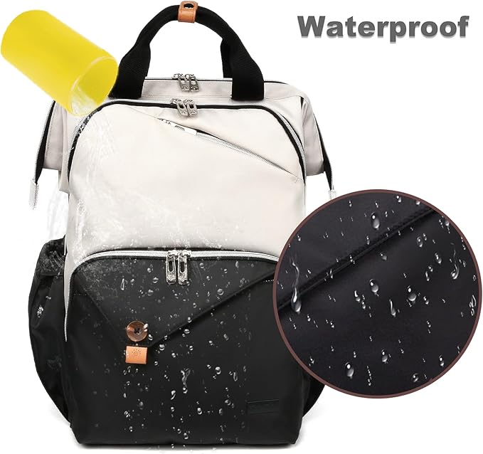 Hap Tim Baby Diaper Bag for Boys Girls, Large Backpack Diaper Bags with Double Compartments, Baby Registry Search Shower Gifts Stuff Newborn Must Haves(7340-BH)