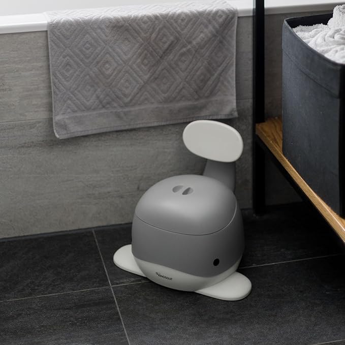 Kindsgut Potty Training Toilet in Whale Design, Designed in Germany, Potty Training in a Beautiful Design, Dark Grey