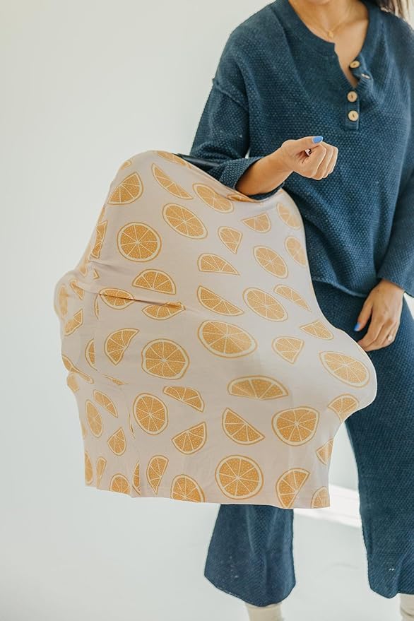 Copper Pearl Multi-Use Cover: Car Seat Covers, Nursing Cover, and Stroller Cover for Sun - Stretchy Fabric, All-Season Use, Stylish Designs, Easy Access for Moms - Cutie
