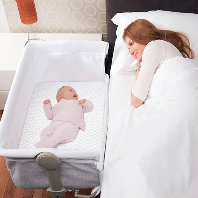 Pro Goleem Baby Bassinet Mattress Pad 33"x19" Rectangle, Waterproof Soft Cover Gel Memory Foam, Dual Side Cradle Mattress fit Jimglo/ANGELBLISS 3 in 1/BabyBond/Cowiewie Baby Bassinet