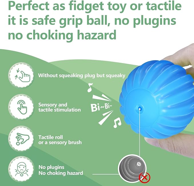 Sensory Balls for Baby Sensory Baby Toys 6 to 12 Months for Toddlers 1-3, Bright Color Textured Multi Soft Ball Gift Sets, Montessori Toys for Babies 6-12 Months Infant Toys (6 Pack)