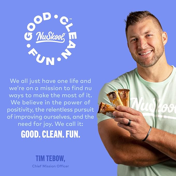 NuSkool Snacks French Toast Keto Friendly Protein Krunch Bars (12 Pack) - 7g Fiber, 10g Clean Plant-Based Protein, 3g Net Carbs - Gluten-Free, Non-GMO, Vegan, Low Carb Keto Healthy Breakfast Snack