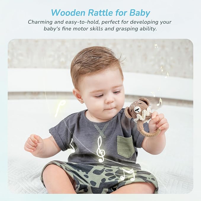 10PCS Baby Gift Sets, Baby Gift Basket for Boys Girls, Gender Neutral Gifts, Baby Bath Sets for New Baby, Rattle Swaddle Blanket Baby Gifts for Boys Girls