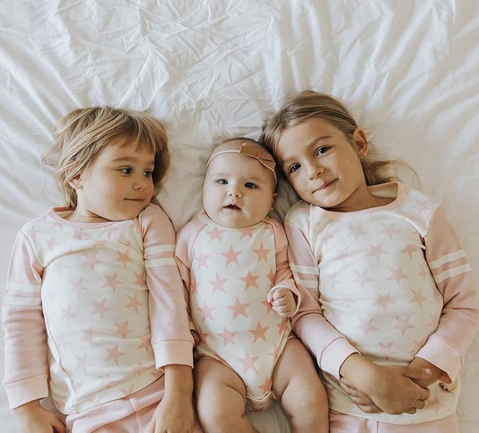 Babysoy Long Sleeve Unisex Lounge Set - Organic 2-Piece PJ Playwear Sets for Baby and Toddler