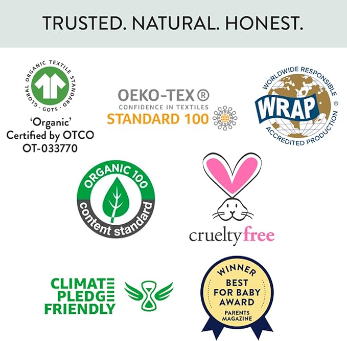 HonestBaby Unisex-Baby Multipack Harem Pants Roomy Fit Pull on Bottoms 100% Organic Cotton for Baby Boys, Girls