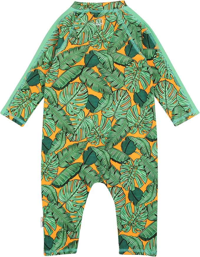 SwimZip Boys' Long-Sleeve UPF 50+ Swimsuit for Baby, Toddler, & Little Boys