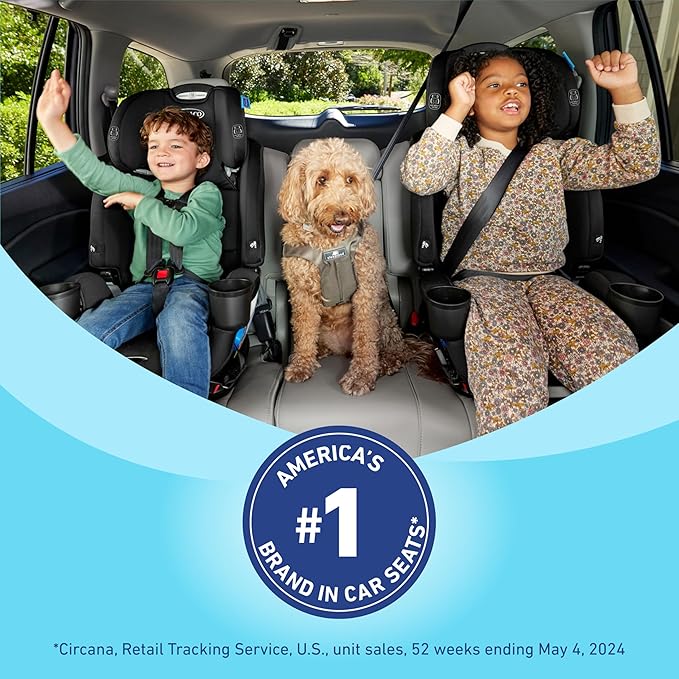 Graco Tranzitions 3-in-1 Harness Booster Car Seat, Forward Facing Car Seat, Highback, to Backless Booster, Eloise