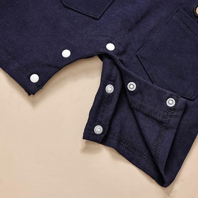 Baby Boy Clothes Newborn Outfits Stripe Romper Infant Cartoon Overall Adjustable Suspender Pants Set 0-18 Months