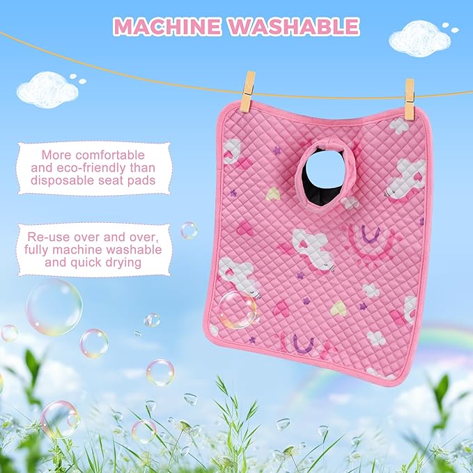 Car Seat Protector for Potty Training, 2 Pack Waterproof CarSeat Liner Toilet Training for Baby Infant Toddler, Dry Seat Piddle Pads Cover for Strollers (Pink)