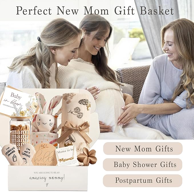 New Mom Gifts for Women, Pregnancy Gifts for New Parents Gender Reveal Gifts Expecting Parents to Be, Baby Shower First Time Mom to be Gifts