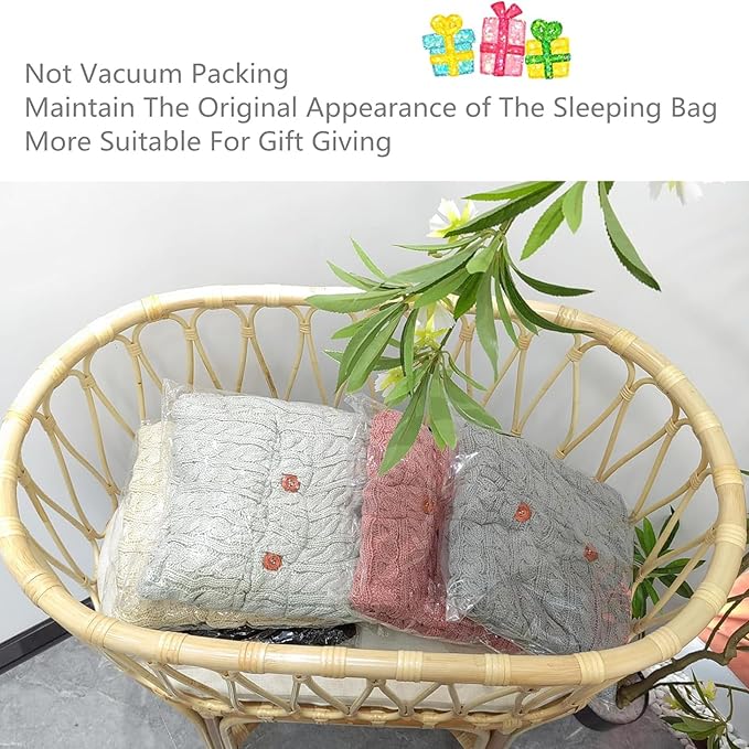 insular Warm Baby Sleeping Bag Envelope Winter Kid Sleepsack Footmuff Stroller Knitted Sleep Sack Newborn Knit Wool Swaddling Blanket (Black)