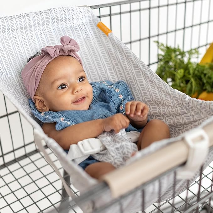 Shopping Cart Hammock – Infant Seat for Grocery Carts – Holds Car Seats Securely – Compatible with Select 4-Seater Wagons (20–24” Wide) – Supports Up to 50 lbs – Little Arrow