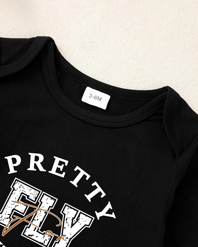 NZRVAWS Newborn Baby Boy Clothes Outfits Letter Prined Romper Pants Set Infant Baby Boy Clothing 0 3 6 9 12 18 Months