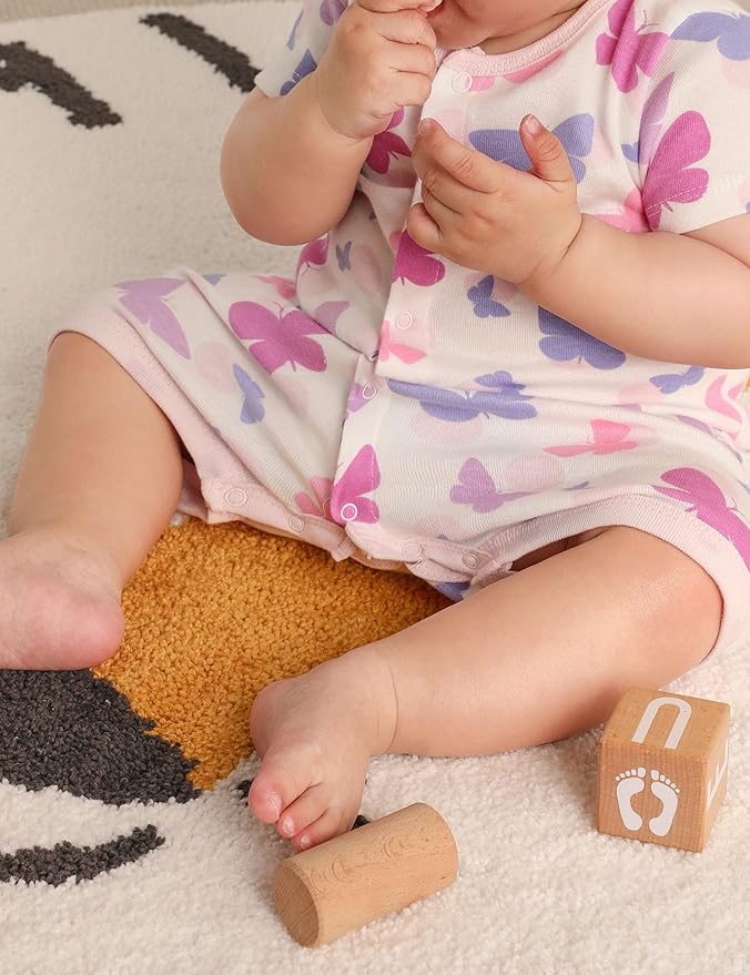 Yoofoss Baby Boy and Girl Romper 0-12 Months 100% Organic Cotton