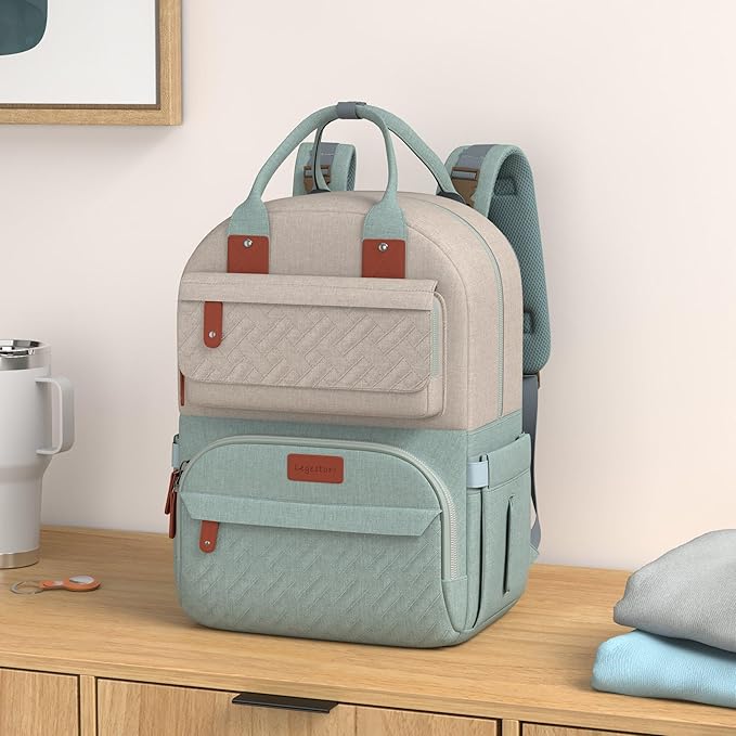 Diaper Bag Backpack, Baby Diaper Bag for Girls Boys, Multipurpose Baby Backpack for Women, Large Baby Essentials Travel Bag with Insulated Pockets and Stroller Straps