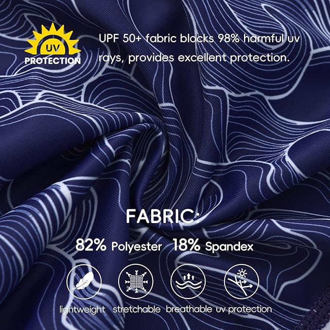 Baby Swimsuit UPF 50+ Sun Protection One Piece Zipper Beach Swimwear for Little Boys Girls Toddler