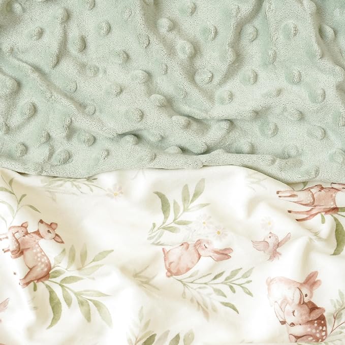 Konssy 2 Pack Nursing Pillow Covers, Soft and Comfortable Nursing Cover for Breastfeeding Pillows, Pillow Slipcover for Baby Girls Boys Newborn(Green, Woodland)