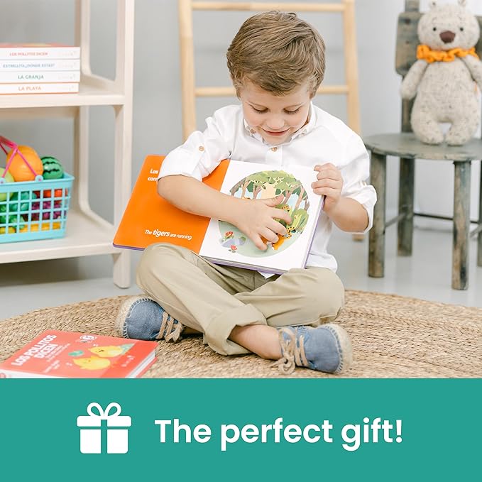 Binibi Spanish Books for Babies & Toddlers 1-3 La Selva Bilingual Sound Book with Jungle Animal Sounds | Bilingual Children's Book | Support Spanish Learning for Kids | Libro en espaรฑol para bebรฉs