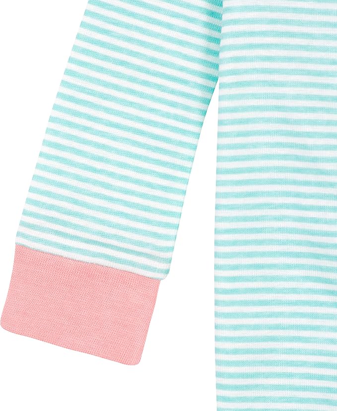 Gerber Baby Girls' 2-Pack Footed Pajamas