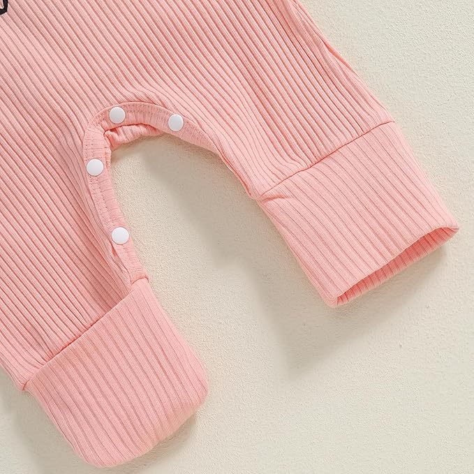 Newborn Girl Clothes Baby Girl Coming Home Outfit Zipper One-piece Outfits Ruffle Footie Bodysuit Jumpsuit Headband