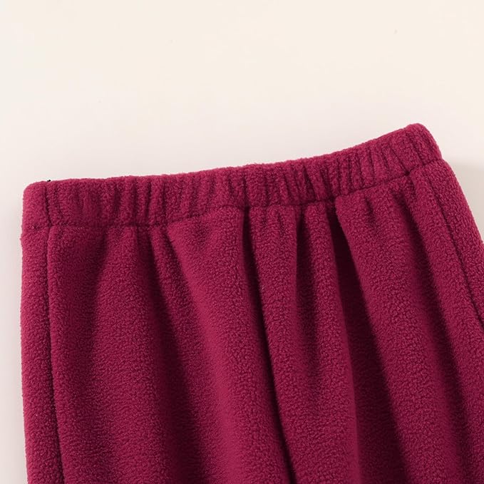 YOUNGER TREE Toddler Boy Girl Clothes Fleece Fall Winter Outfit Baby Long Sleeve Button Sweatshirt and Pants Sweatsuits Set