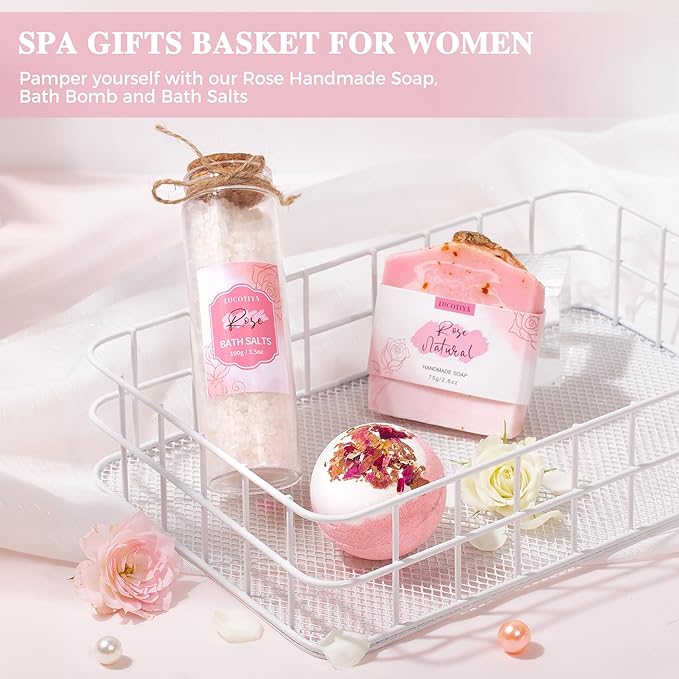 New Mom Gifts for Women, 13 New Mom Care Package After Baby, Postpartum Gifts Basket Essentials, Baby Shower Gifts for Expecting Mommy To Be, Newborn Baby Gift Set with Spa Gifts for Women
