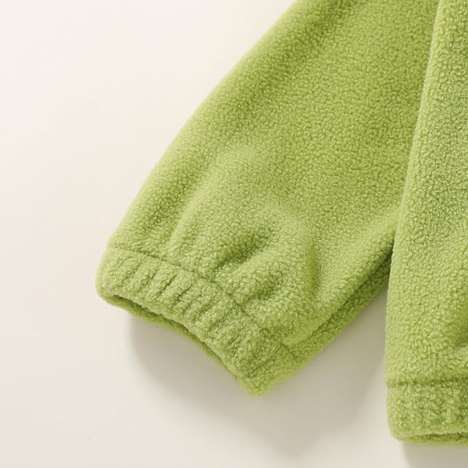 YOUNGER TREE Toddler Boy Girl Clothes Fleece Fall Winter Outfit Baby Long Sleeve Button Sweatshirt and Pants Sweatsuits Set