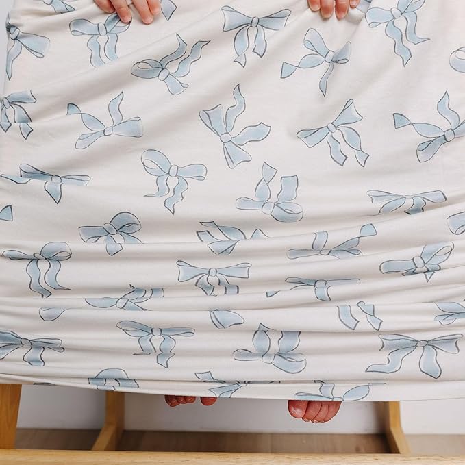 Baby Car Seat Cover Canopy and Nursing Cover Multi-Use Stretchy 5 in 1 Gift "Daphne" by Copper Pearl