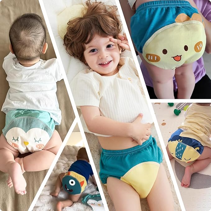 Toddler Potty Training Underwear for Kids, Cotton Reusable Waterproof Potty Training Pants Size 2t,3t,4t,5t,6t