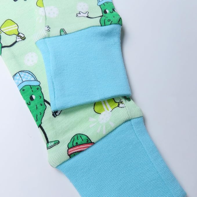 HonestBaby 2-Piece Pajamas Sleepwear Pjs 100% Organic Cotton for Baby, Toddler, Kids, Boy